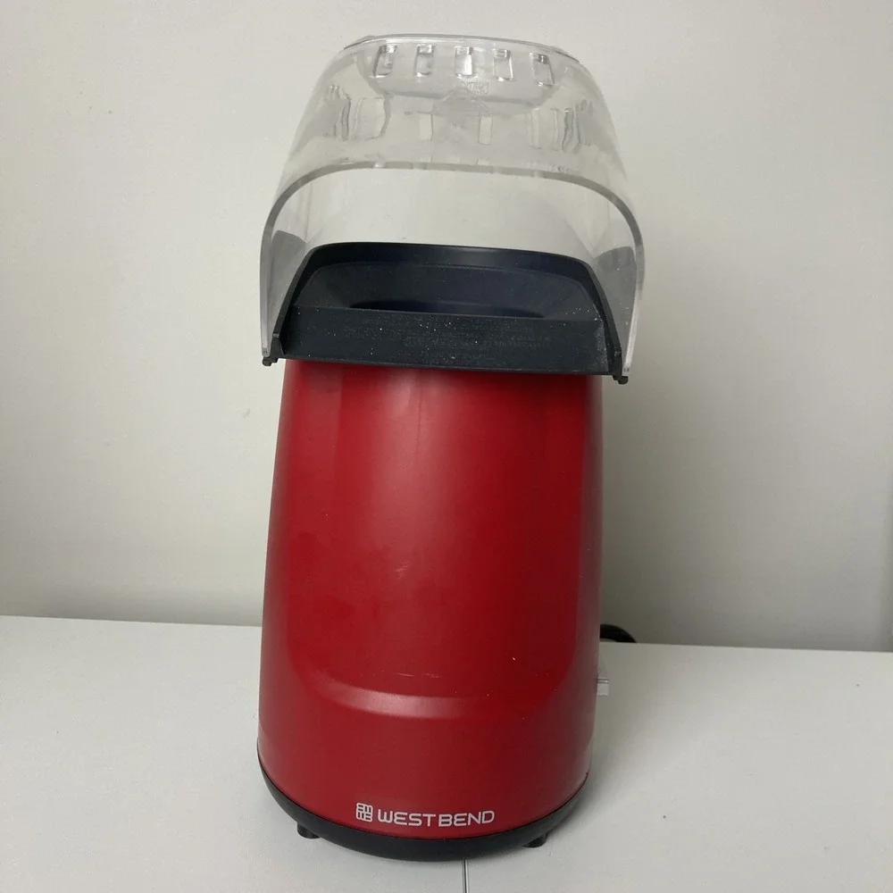 West Bend Air Crazy Hot Air Popcorn Maker, Red, 16 cups, One Touch‎ Operation